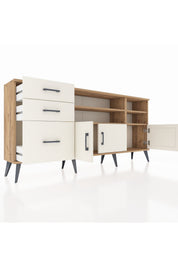 Arges Konsol 4 Raflı 3 Çekmeceli 3 Kapaklı 176x30x83 - S148M031V22A