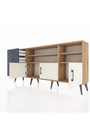 Arges Konsol 4 Raflı 3 Çekmeceli 3 Kapaklı 176x30x83 - S148M031V23A