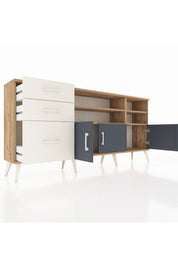 Arges Konsol 4 Raflı 3 Çekmeceli 3 Kapaklı 176x30x83 - S148M031V25A