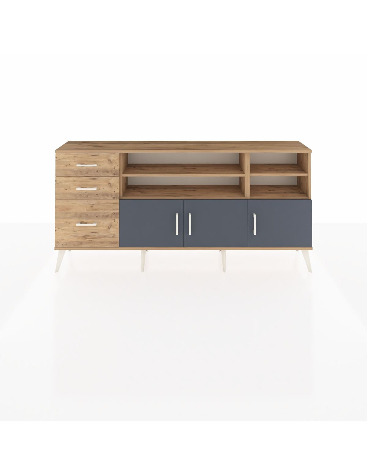 Arges Konsol 4 Raflı 3 Çekmeceli 3 Kapaklı 176x30x83 - S148M031V27A