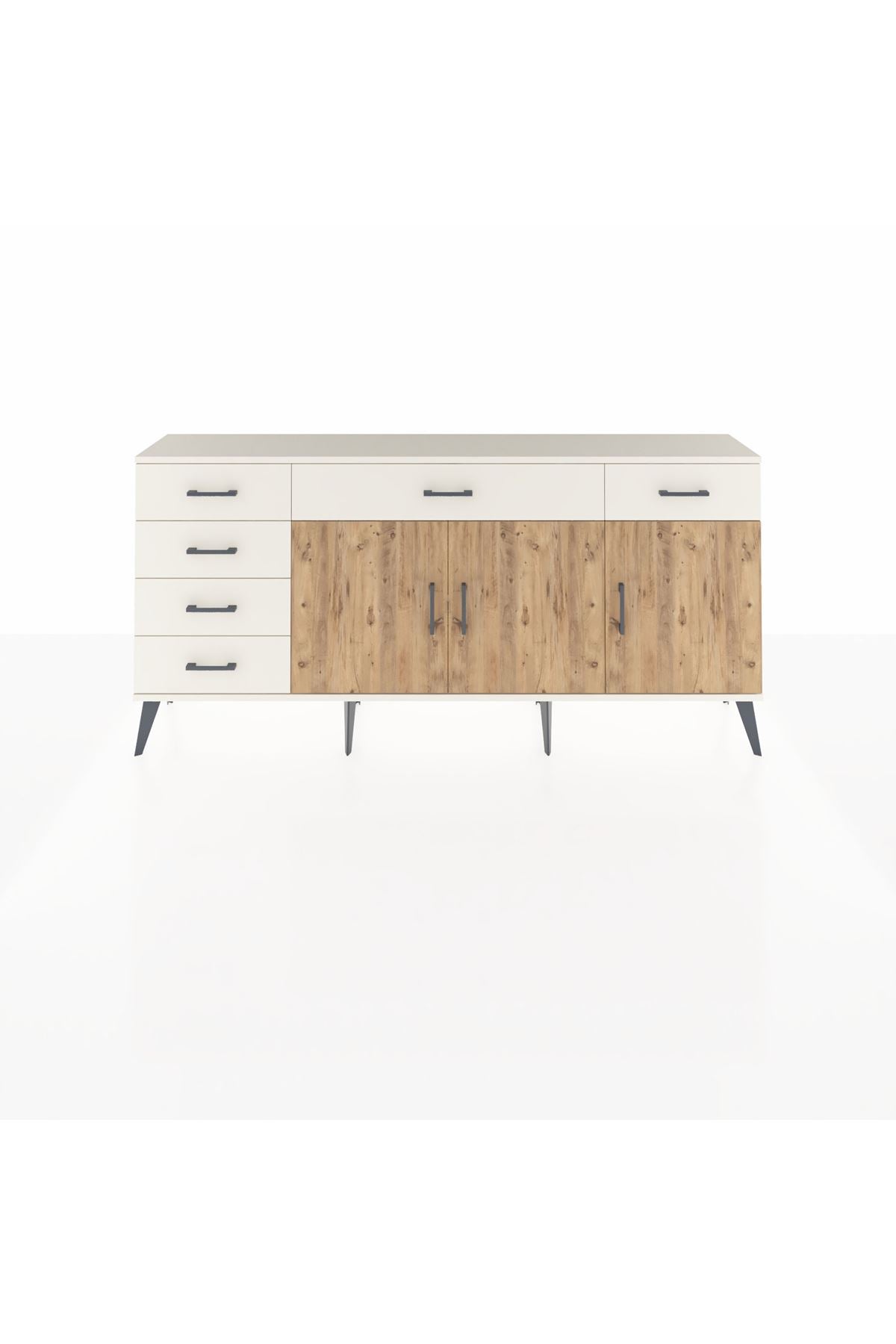 Arges Konsol 2 Raflı 6 Çekmeceli 3 Kapaklı 176x30x83 - S148M032V01A