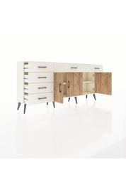 Arges Konsol 2 Raflı 6 Çekmeceli 3 Kapaklı 176x30x83 - S148M032V01A