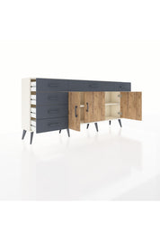 Arges Konsol 2 Raflı 6 Çekmeceli 3 Kapaklı 176x30x83 - S148M032V02A