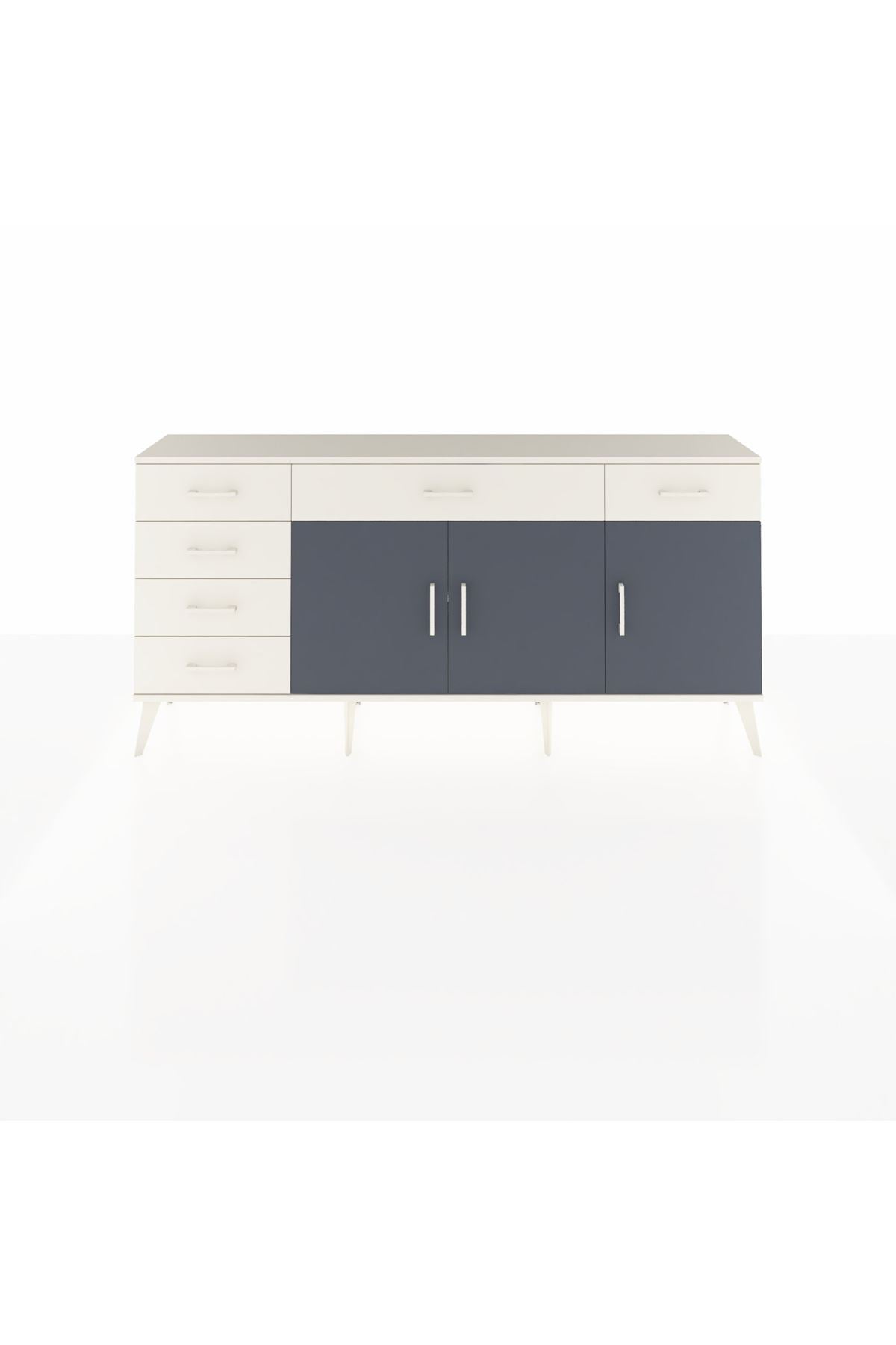 Arges Konsol 2 Raflı 6 Çekmeceli 3 Kapaklı 176x30x83 - S148M032V07A