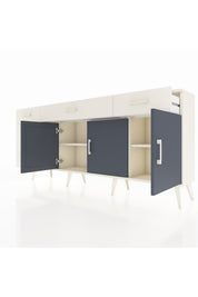 Arges Konsol 2 Raflı 6 Çekmeceli 3 Kapaklı 176x30x83 - S148M032V07A