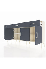 Arges Konsol 2 Raflı 6 Çekmeceli 3 Kapaklı 176x30x83 - S148M032V08A