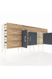 Arges Konsol 2 Raflı 6 Çekmeceli 3 Kapaklı 176x30x83 - S148M032V09A