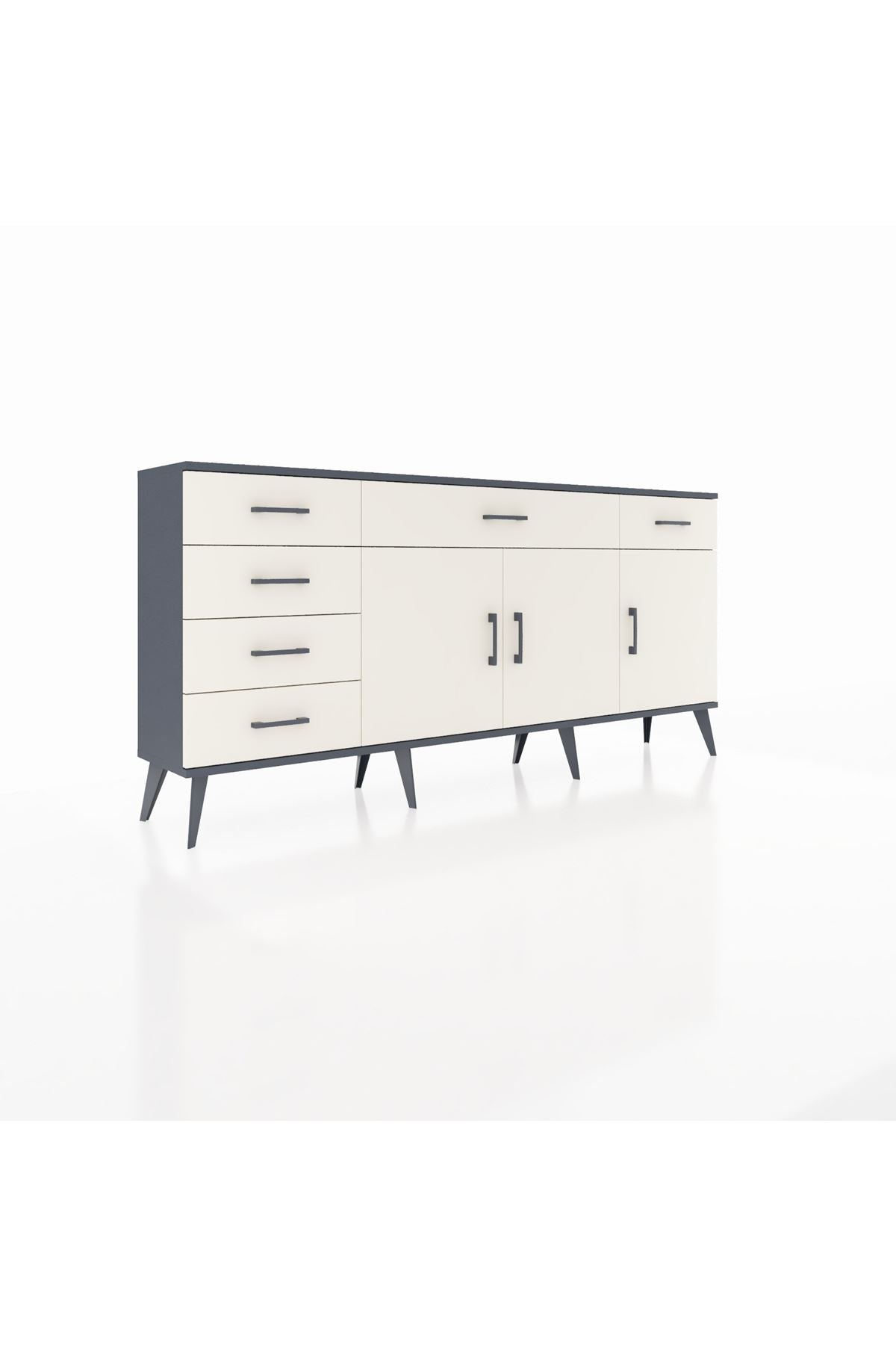 Arges Konsol 2 Raflı 6 Çekmeceli 3 Kapaklı 176x30x83 - S148M032V13A