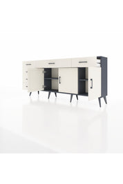 Arges Konsol 2 Raflı 6 Çekmeceli 3 Kapaklı 176x30x83 - S148M032V13A