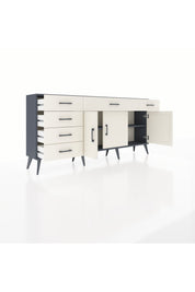 Arges Konsol 2 Raflı 6 Çekmeceli 3 Kapaklı 176x30x83 - S148M032V13A