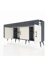 Arges Konsol 2 Raflı 6 Çekmeceli 3 Kapaklı 176x30x83 - S148M032V14A