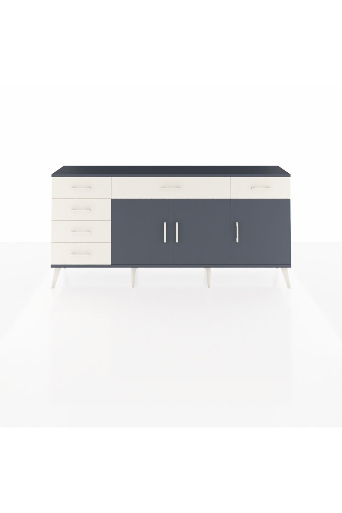Arges Konsol 2 Raflı 6 Çekmeceli 3 Kapaklı 176x30x83 - S148M032V16A