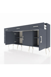 Arges Konsol 2 Raflı 6 Çekmeceli 3 Kapaklı 176x30x83 - S148M032V17A