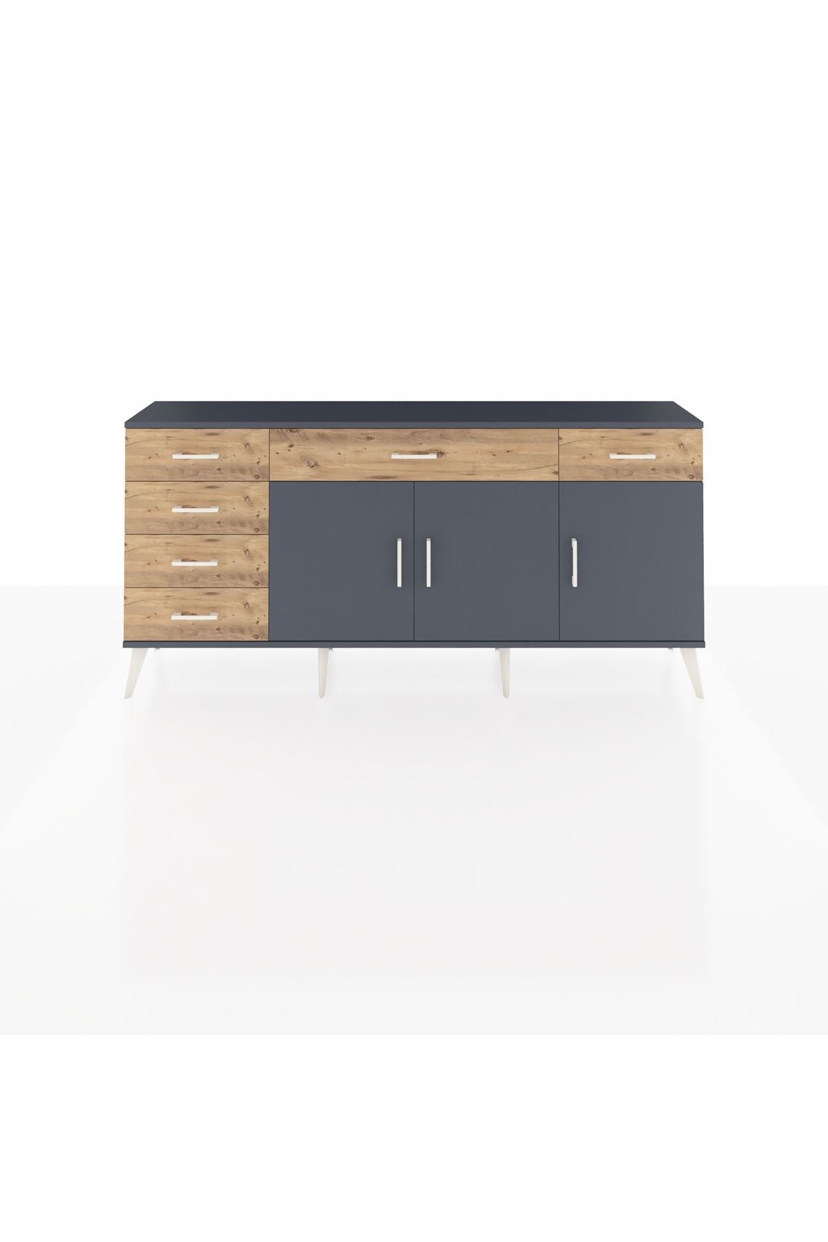 Arges Konsol 2 Raflı 6 Çekmeceli 3 Kapaklı 176x30x83 - S148M032V18A