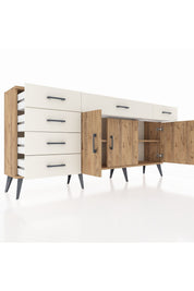 Arges Konsol 2 Raflı 6 Çekmeceli 3 Kapaklı 176x30x83 - S148M032V19A