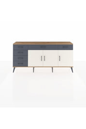 Arges Konsol 2 Raflı 6 Çekmeceli 3 Kapaklı 176x30x83 - S148M032V23A