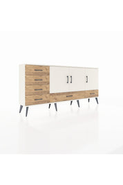 Arges Konsol 4 Raflı 6 Çekmeceli 3 Kapaklı 176x30x83 - S148M033V06A