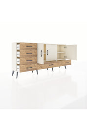 Arges Konsol 4 Raflı 6 Çekmeceli 3 Kapaklı 176x30x83 - S148M033V06A