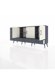 Arges Konsol 4 Raflı 6 Çekmeceli 3 Kapaklı 176x30x83 - S148M033V14A