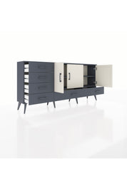 Arges Konsol 4 Raflı 6 Çekmeceli 3 Kapaklı 176x30x83 - S148M033V14A