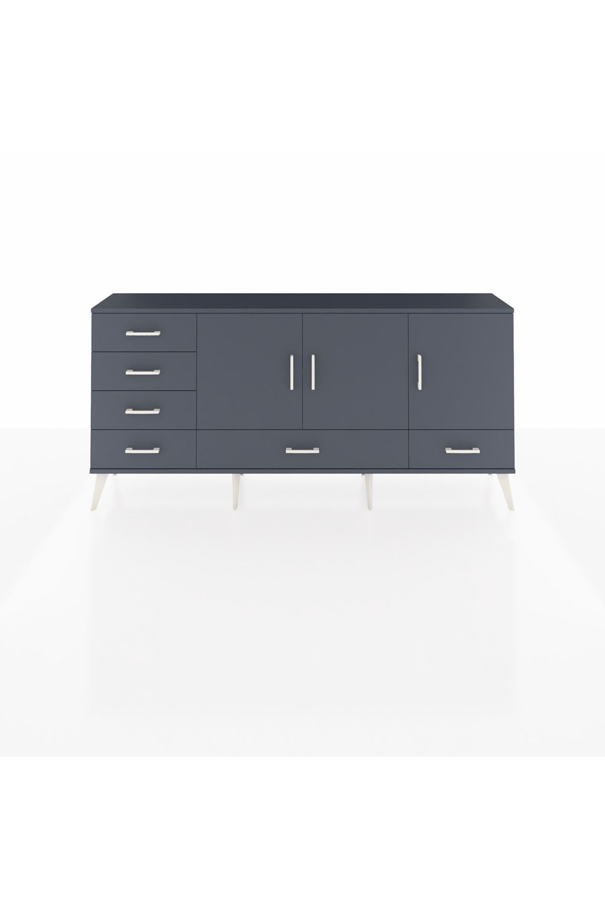 Arges Konsol 4 Raflı 6 Çekmeceli 3 Kapaklı 176x30x83 - S148M033V17A