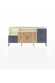 Arges Konsol 3 Raflı 4 Çekmeceli 2 Kapaklı 176x30x83 - S148M034V02A