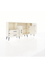 Arges Konsol 3 Raflı 4 Çekmeceli 2 Kapaklı 176x30x83 - S148M034V04A