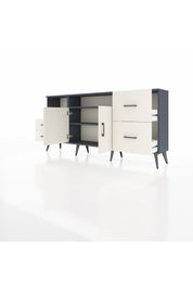 Arges Konsol 3 Raflı 4 Çekmeceli 2 Kapaklı 176x30x83 - S148M034V13A