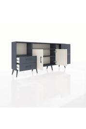 Arges Konsol 3 Raflı 4 Çekmeceli 2 Kapaklı 176x30x83 - S148M034V14A