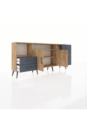 Arges Konsol 3 Raflı 4 Çekmeceli 2 Kapaklı 176x30x83 - S148M034V20A