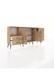 Arges Konsol 3 Raflı 4 Çekmeceli 2 Kapaklı 176x30x83 - S148M034V21A