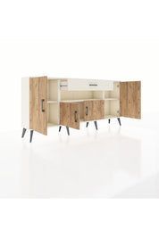Arges Konsol 3 Raflı Tek Çekmeceli 4 Kapaklı 176x30x83 - S148M035V01A