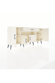 Arges Konsol 3 Raflı Tek Çekmeceli 4 Kapaklı 176x30x83 - S148M035V04A