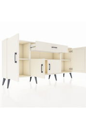 Arges Konsol 3 Raflı Tek Çekmeceli 4 Kapaklı 176x30x83 - S148M035V04A
