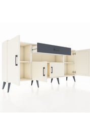 Arges Konsol 3 Raflı Tek Çekmeceli 4 Kapaklı 176x30x83 - S148M035V05A