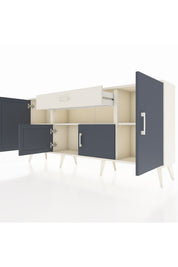 Arges Konsol 3 Raflı Tek Çekmeceli 4 Kapaklı 176x30x83 - S148M035V07A