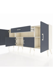 Arges Konsol 3 Raflı Tek Çekmeceli 4 Kapaklı 176x30x83 - S148M035V08A