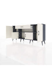 Arges Konsol 3 Raflı Tek Çekmeceli 4 Kapaklı 176x30x83 - S148M035V13A