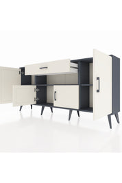 Arges Konsol 3 Raflı Tek Çekmeceli 4 Kapaklı 176x30x83 - S148M035V13A