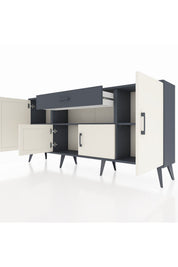Arges Konsol 3 Raflı Tek Çekmeceli 4 Kapaklı 176x30x83 - S148M035V14A