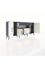 Arges Konsol 3 Raflı Tek Çekmeceli 4 Kapaklı 176x30x83 - S148M035V14A
