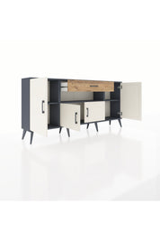 Arges Konsol 3 Raflı Tek Çekmeceli 4 Kapaklı 176x30x83 - S148M035V15A