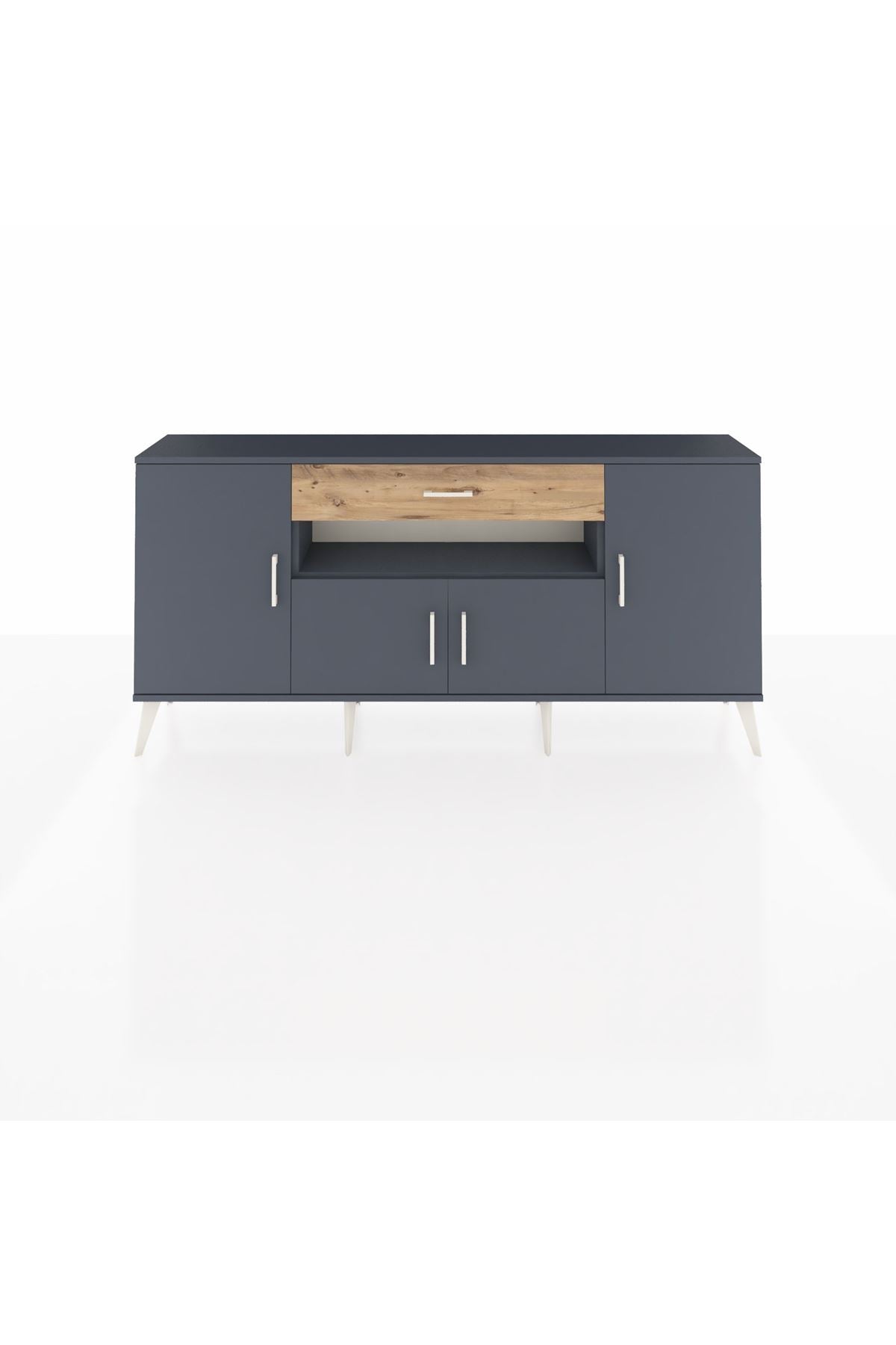 Arges Konsol 3 Raflı Tek Çekmeceli 4 Kapaklı 176x30x83 - S148M035V18A