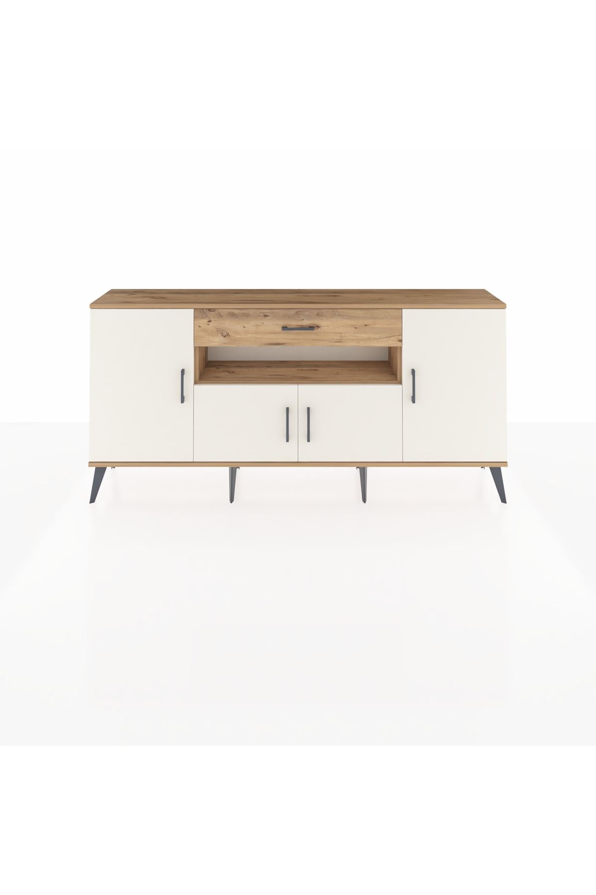 Arges Konsol 3 Raflı Tek Çekmeceli 4 Kapaklı 176x30x83 - S148M035V24A
