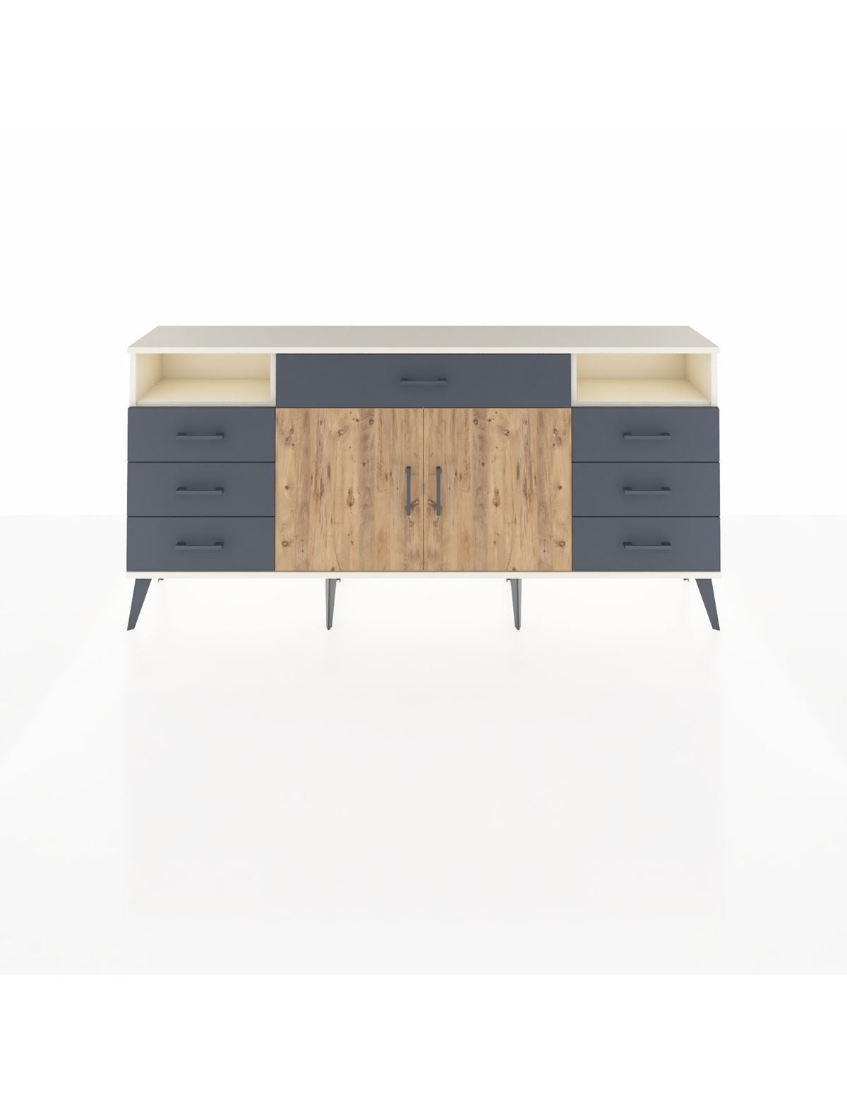 Arges Konsol 4 Raflı 7 Çekmeceli 2 Kapaklı 176x30x83 - S148M036V02A