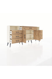 Arges Konsol 4 Raflı 7 Çekmeceli 2 Kapaklı 176x30x83 - S148M036V03A