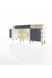 Arges Konsol 4 Raflı 7 Çekmeceli 2 Kapaklı 176x30x83 - S148M036V05A