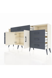 Arges Konsol 4 Raflı 7 Çekmeceli 2 Kapaklı 176x30x83 - S148M036V05A