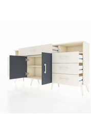 Arges Konsol 4 Raflı 7 Çekmeceli 2 Kapaklı 176x30x83 - S148M036V07A