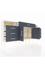 Arges Konsol 4 Raflı 7 Çekmeceli 2 Kapaklı 176x30x83 - S148M036V08A